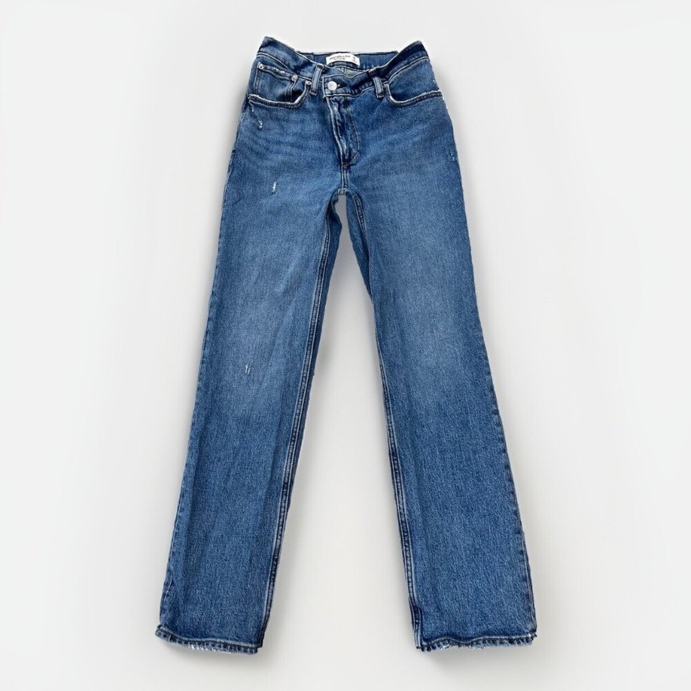 Abercrombie & fitch Jeans Womens 25/0s Medium Wash 90s Straight Ultra Hi-Rise